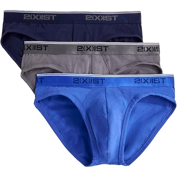 下着・アンダーウェア 2XIST COTTON STRETCH NO-SHOW BRIEF 3PACK Men's Stretch Cotton No-Show Brief 3-Pack | Mens Briefs | 2